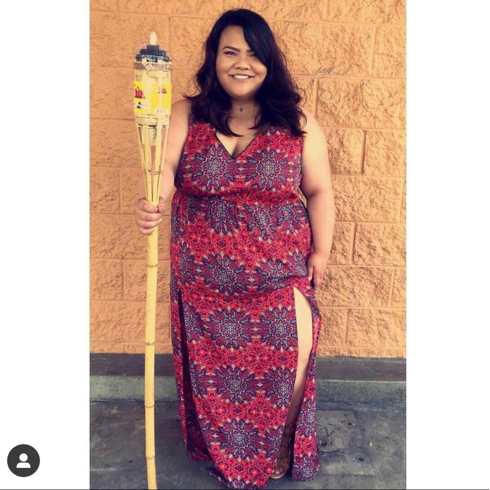 Plus orange maxi